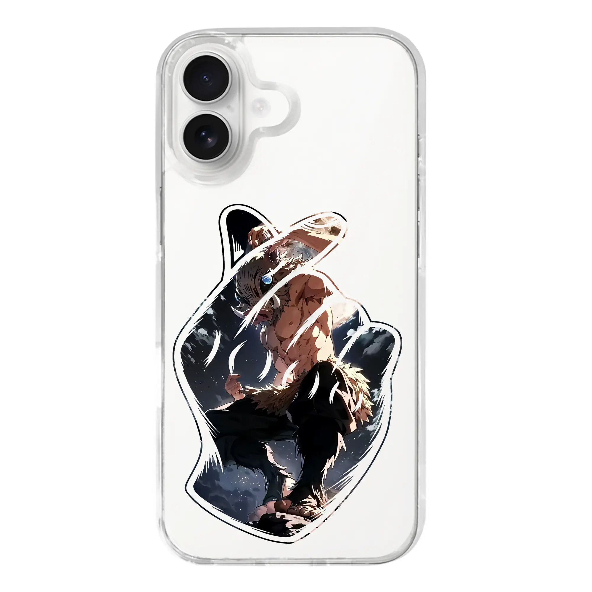 鬼滅の刃 グッズ,嘴平 伊之助 - iPhone 17シリーズ 透明スマホケース – 薄型・耐衝撃・精密フィット保護カバー